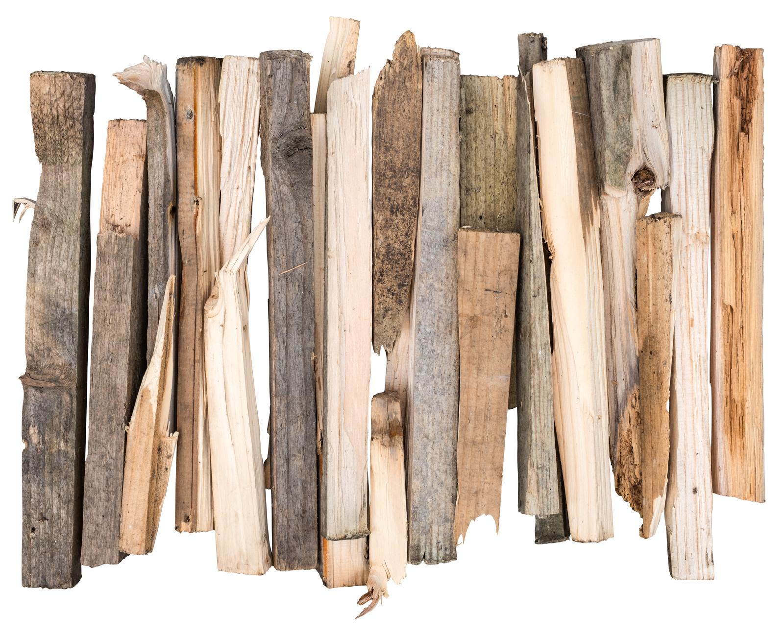 Kindling For Lighting A Fire On A White Background